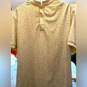 Mantra Brand. Polo Dress/ Golf Shirt. Lavender flower print. Size L